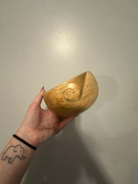 Loops & Threads Wooden Yarn Bowl